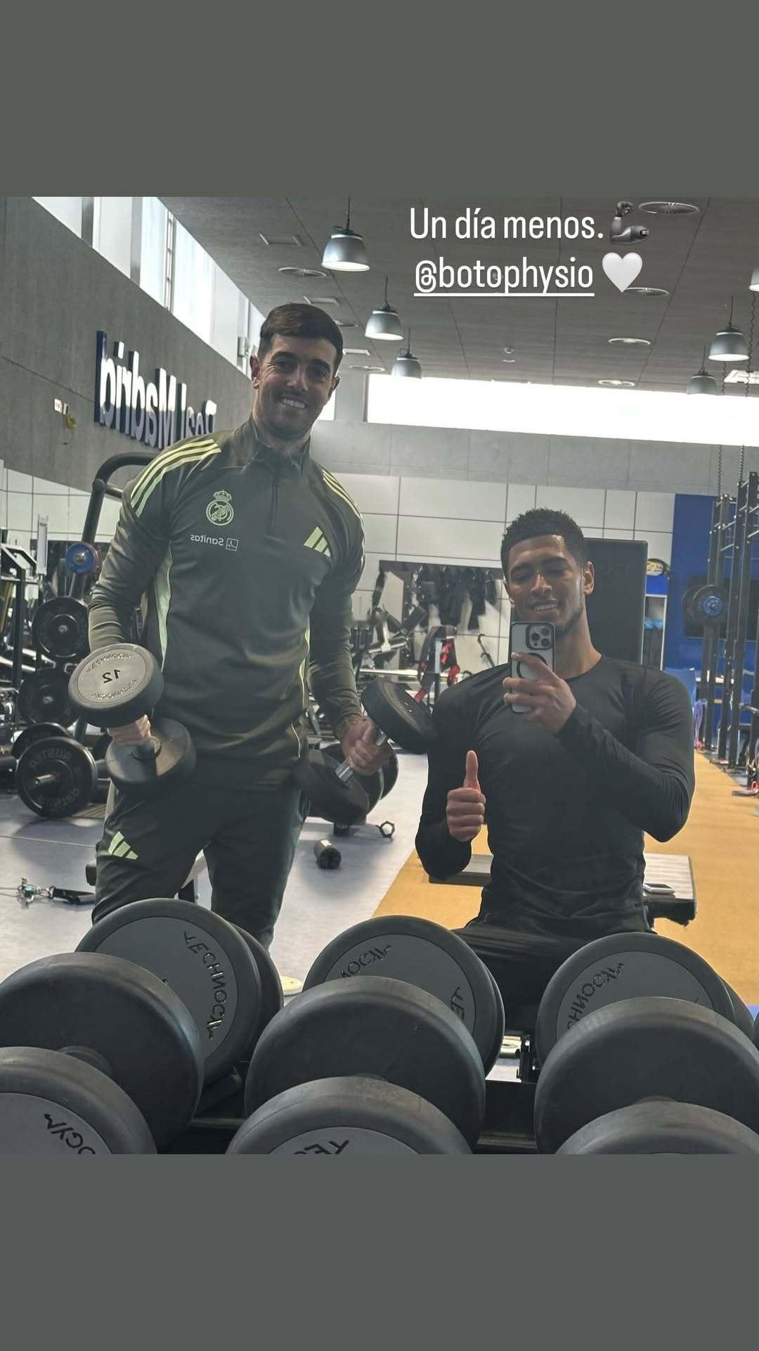 努力复健中“又近了一天”贝林厄姆