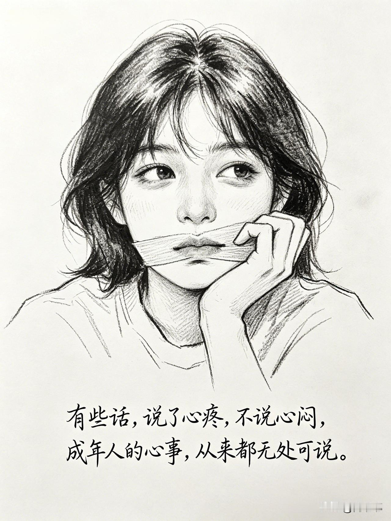 有些话说了心疼，不说心闷，成年人的心事，从来都无处可说。[祈祷]你有没有过这样的