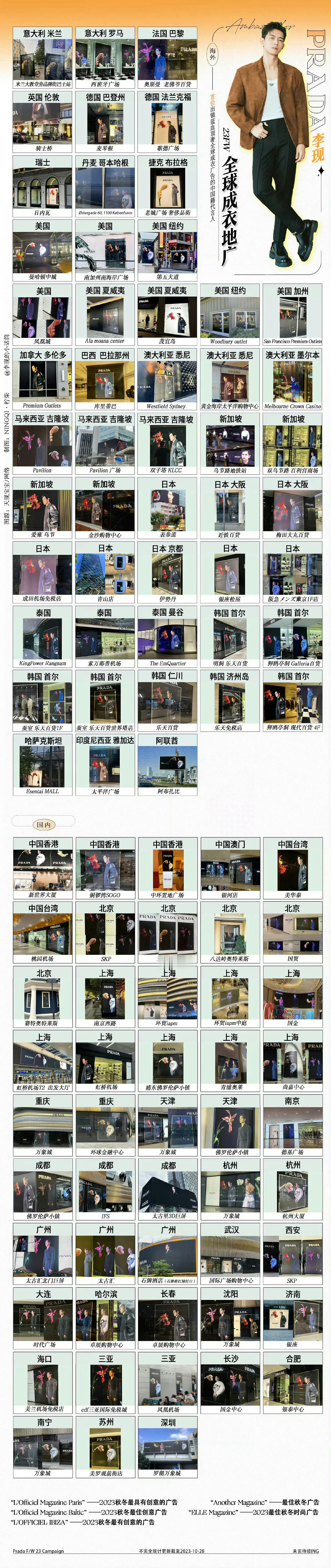 李现Prada的待遇李现的待遇就是最好的阿全平台顺位第一代言多少年了，一直合作愉