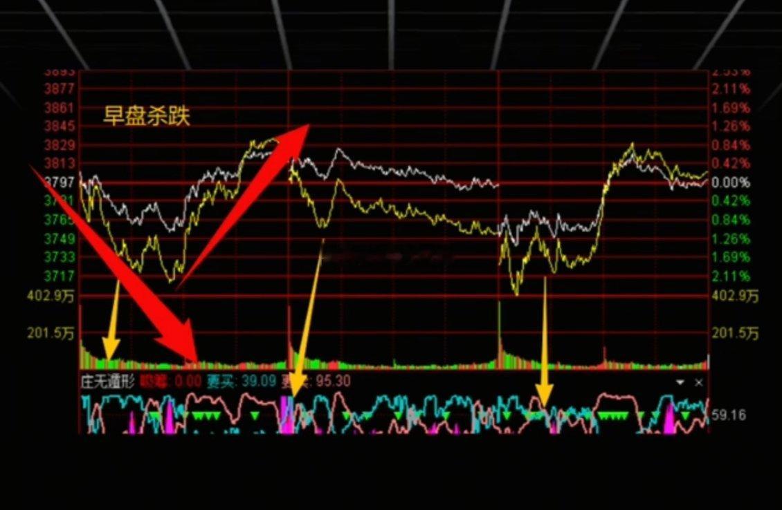 三波连续急杀见真恐慌，真正的操盘手埋伏做t。盘手们最不怕的就是市场上的急跌，因为