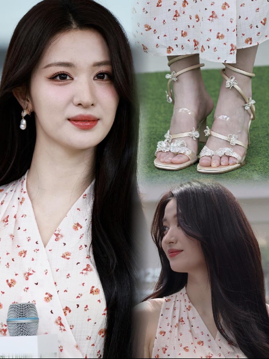 除了妆容
从头美到脚