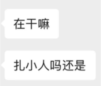 朋友眼中的拼豆就是扎小人 