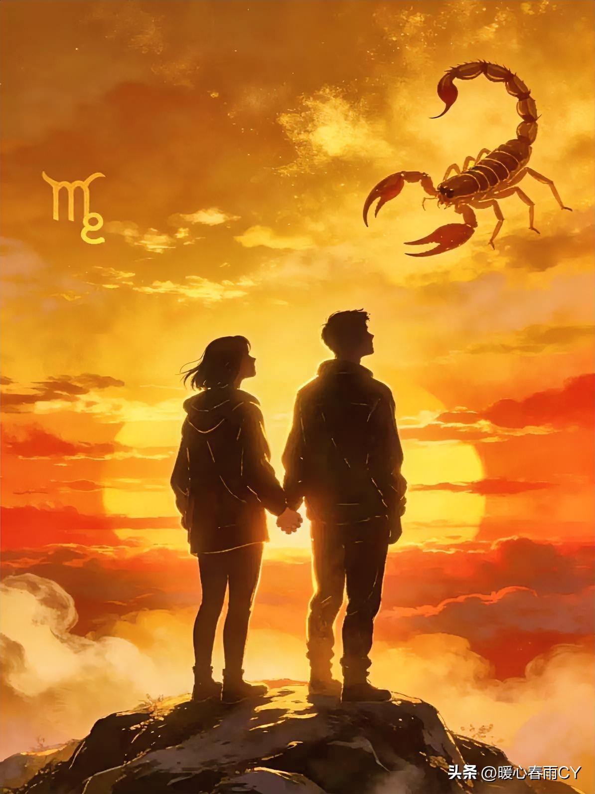 天蝎座最容易和同频又懂隐忍的人走向人生巅峰。

他们洞察力强，目标明确，一旦认准