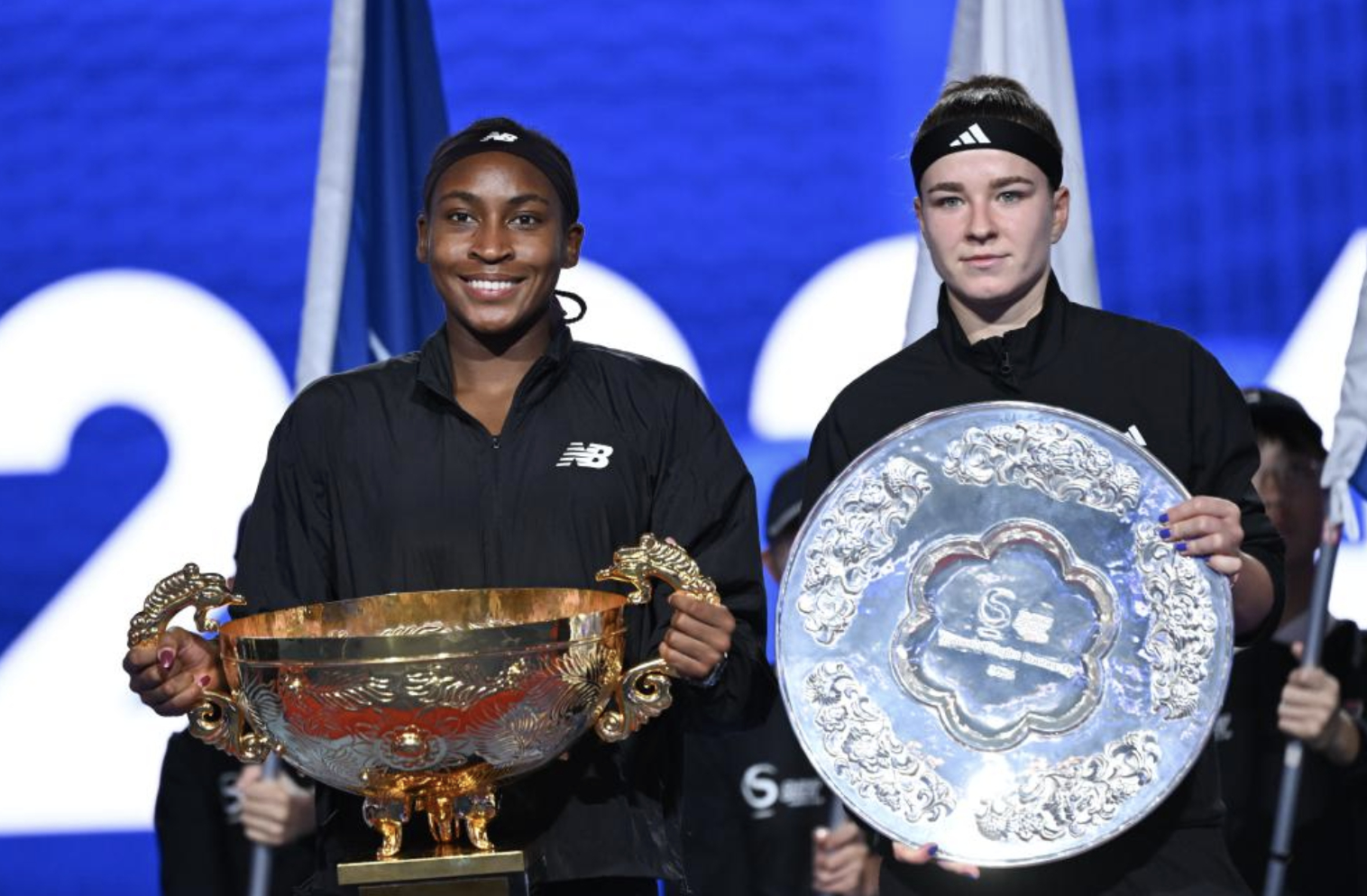 WTA1000迈阿密站1/4决赛，4号种子高芙以6-3、1-6、6-3淘汰12号