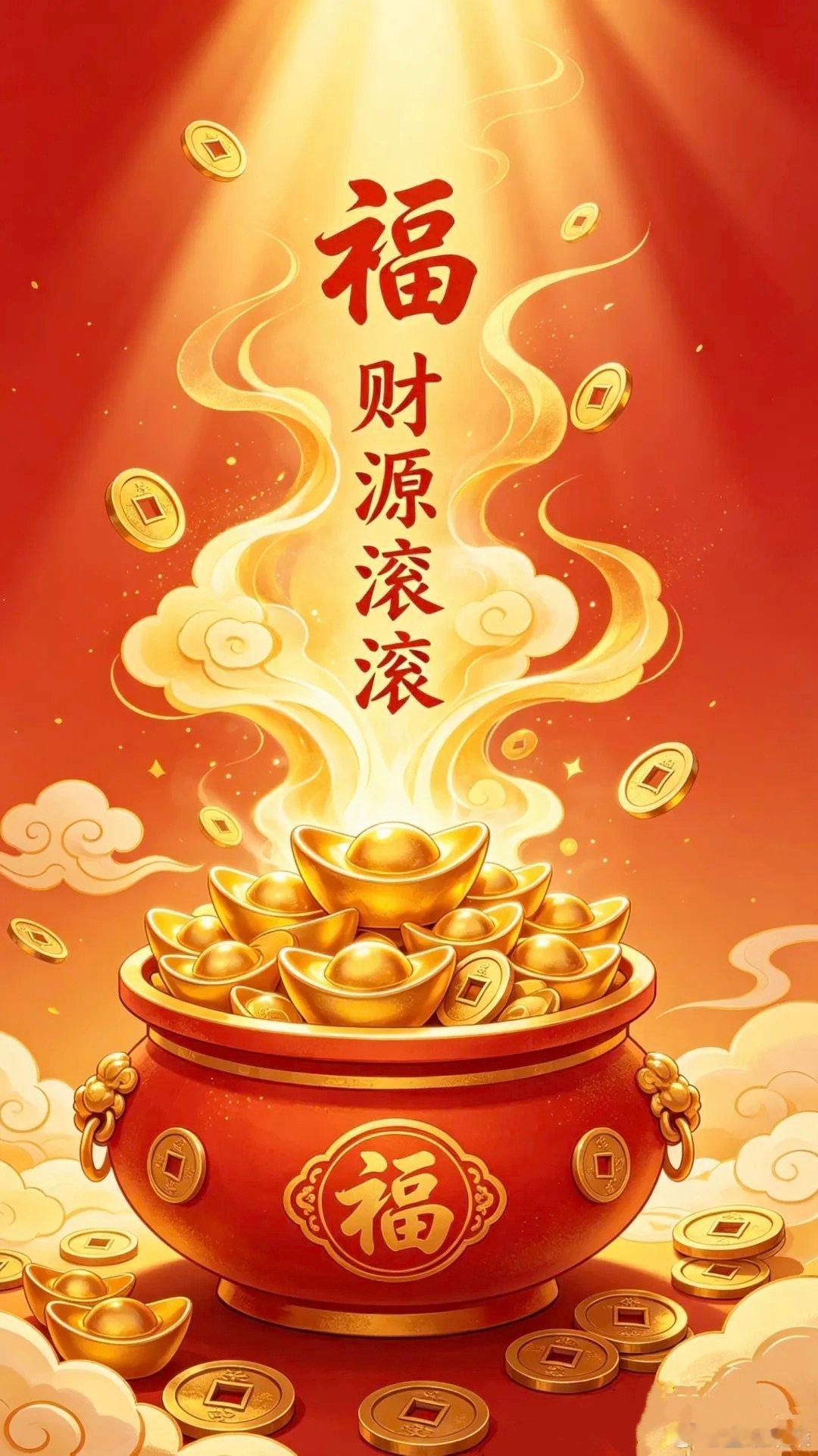 “钱来，财来，多财多亿～”💰💰八方来财到我家，福气满满财运旺！接财咯！ 