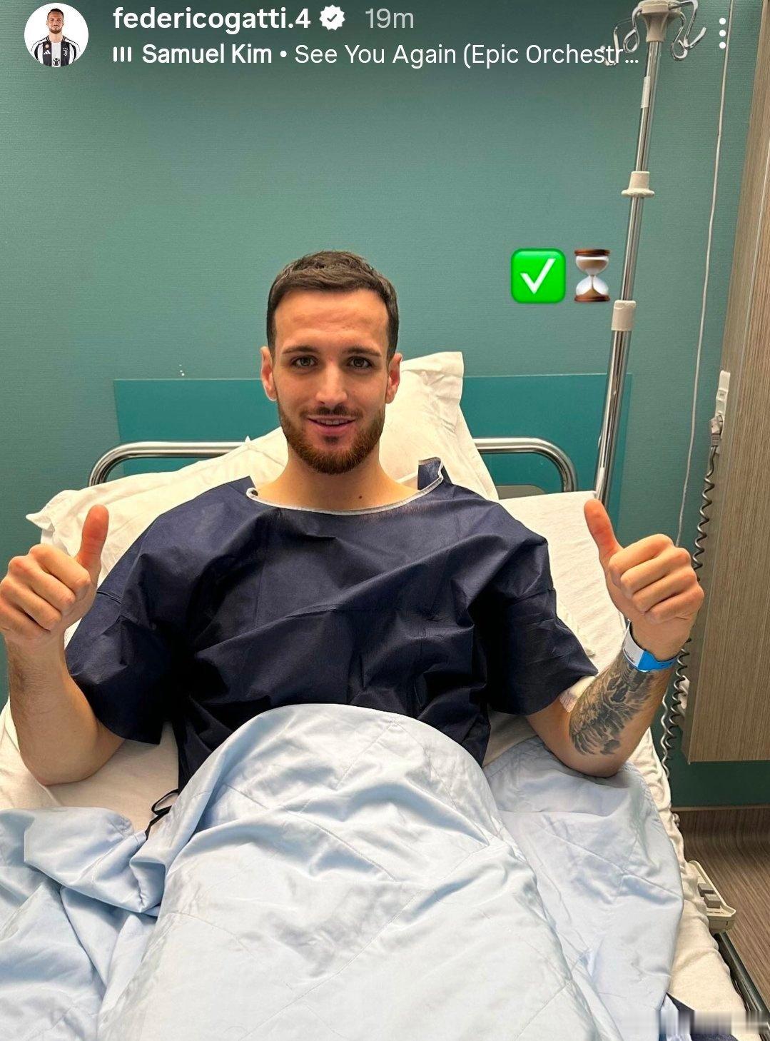 状态不错！加蒂和弗拉霍维奇都进入到康复阶段！两场比赛伤了两个，你妇圣诞节要去拜拜