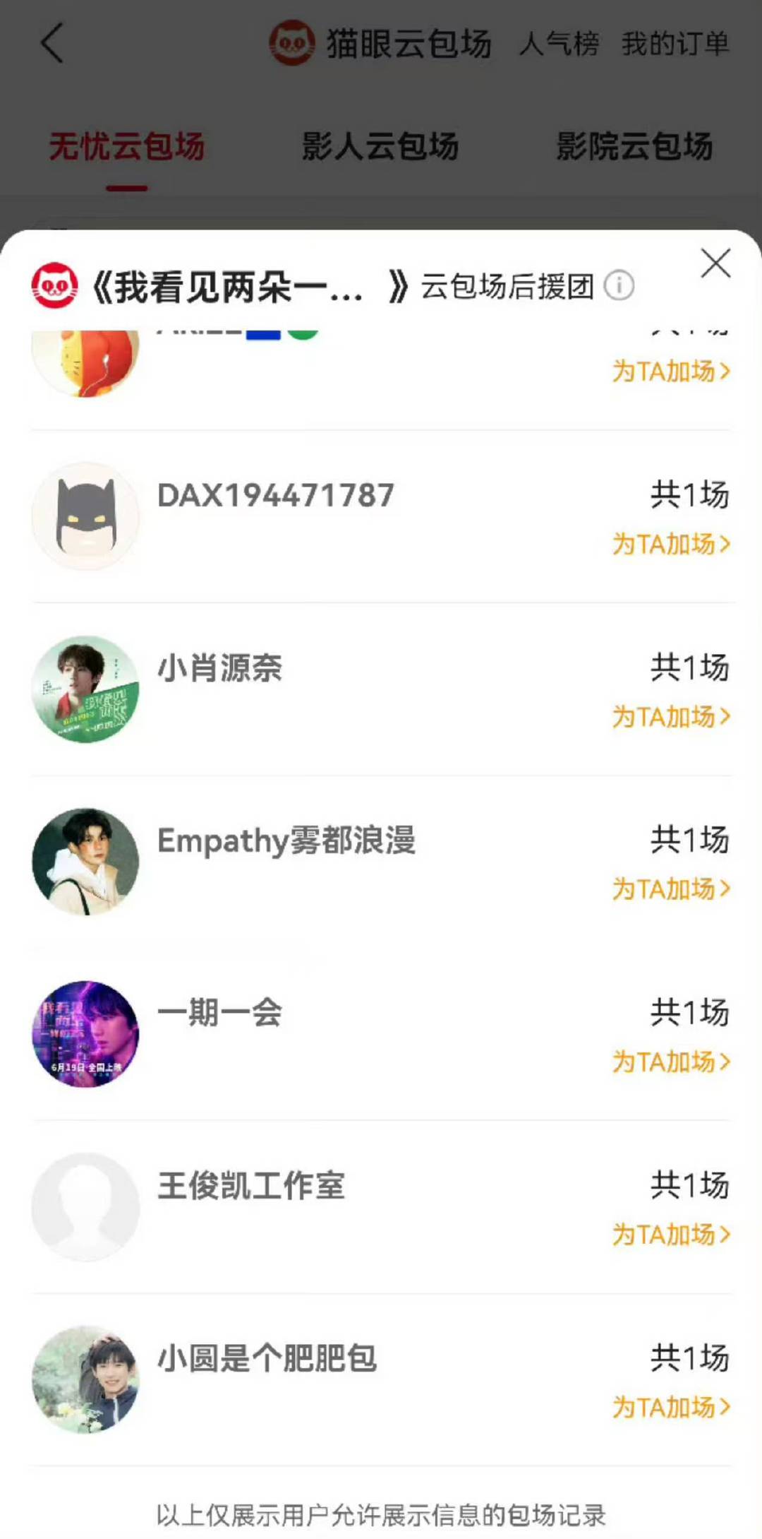 王俊凯支持王源新电影王俊凯包场应援王源新电影王俊凯包场应援王源新电影 