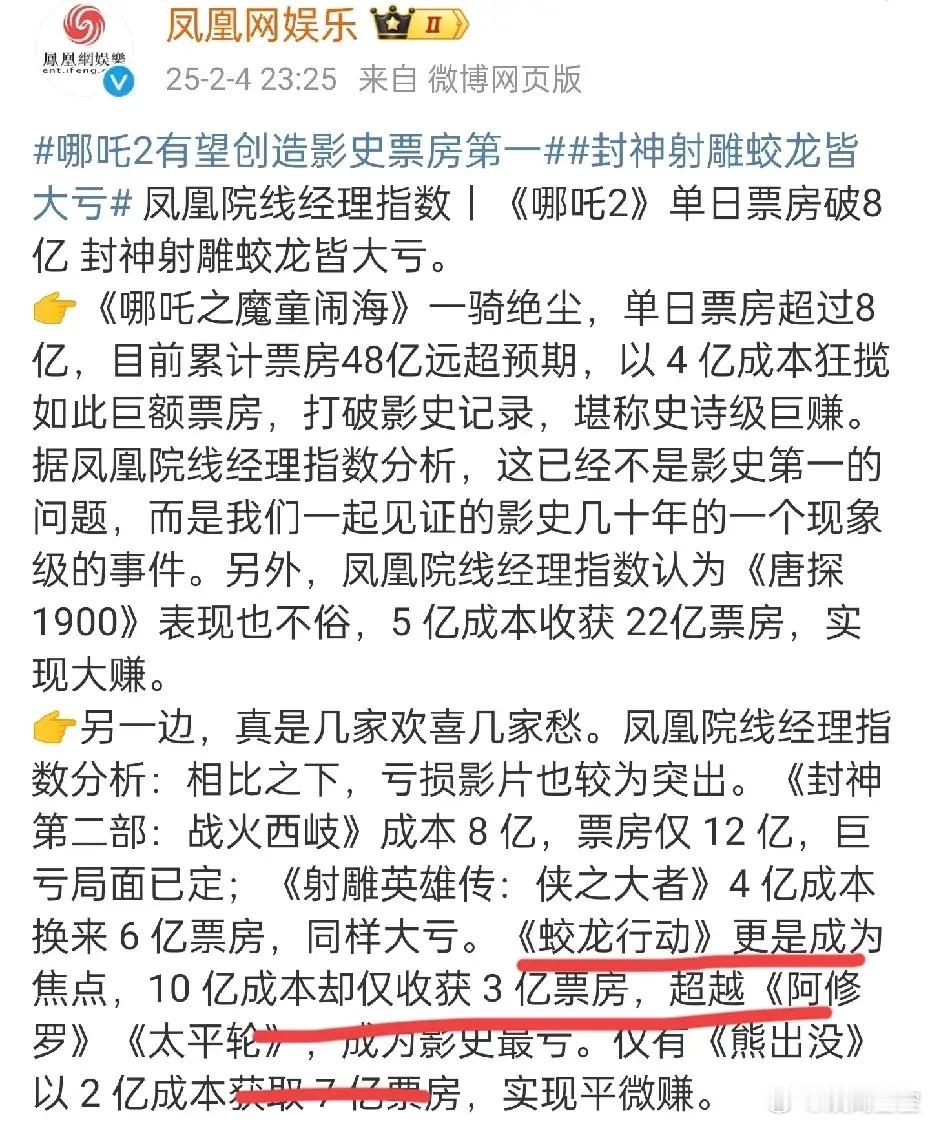 难怪《蛟龙行动》下线活动发疯，投资10亿春节档投资最大的电影，这个投资是于冬说的