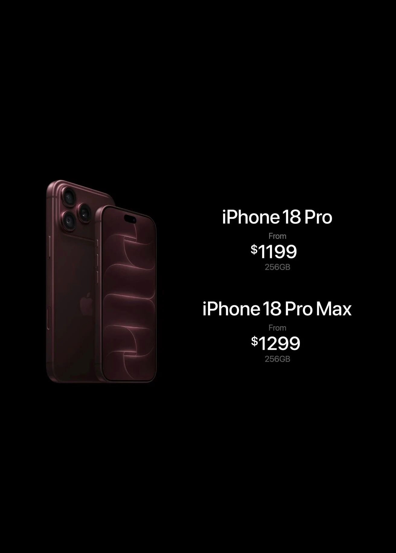 本来呢 想给你买iPhone 18 Pro Max 但是我每次给你发消息你都很晚