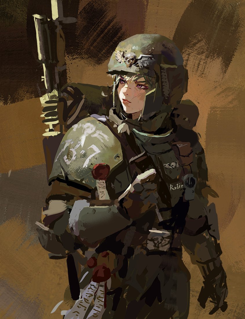 战锤40k[超话] 星界军女兵by Red_kd87 ​​​