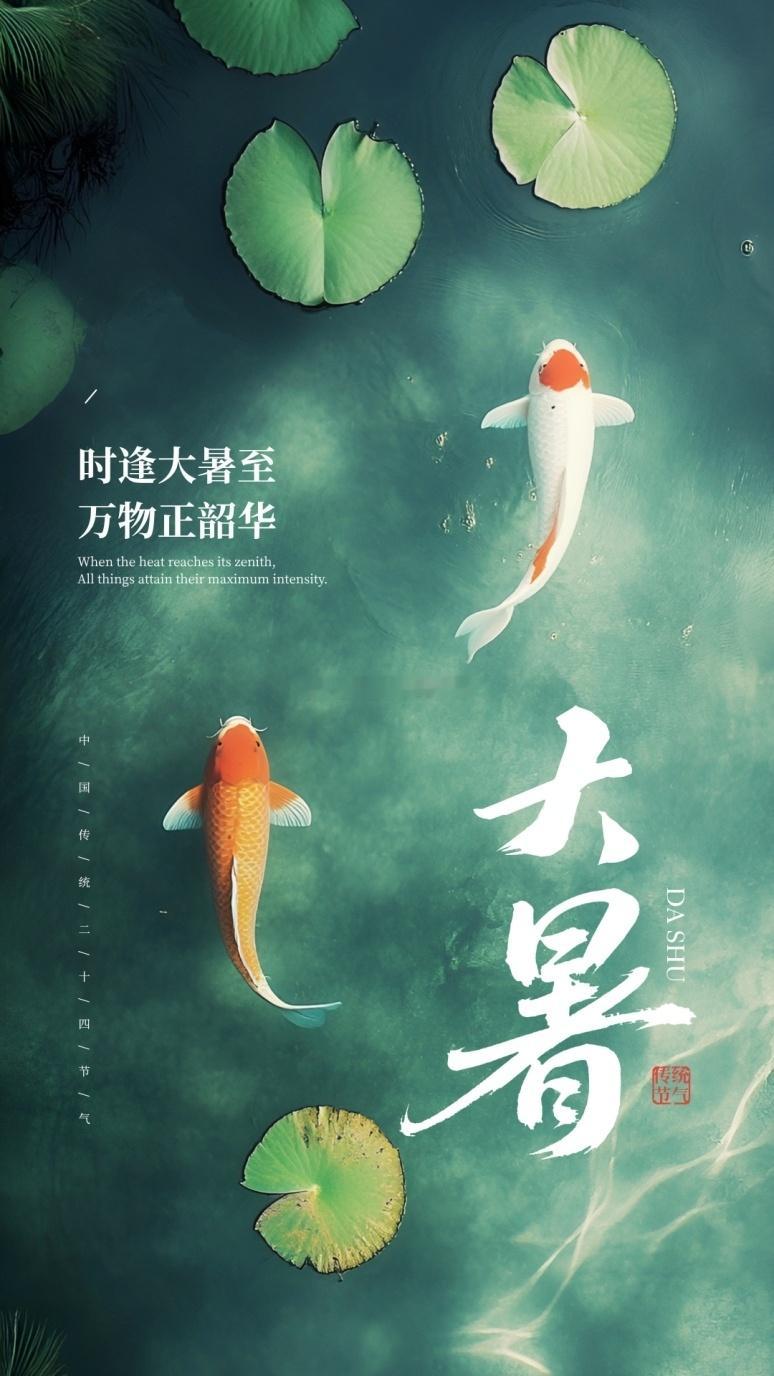 大暑 时逢大暑至，万物正韶华。 