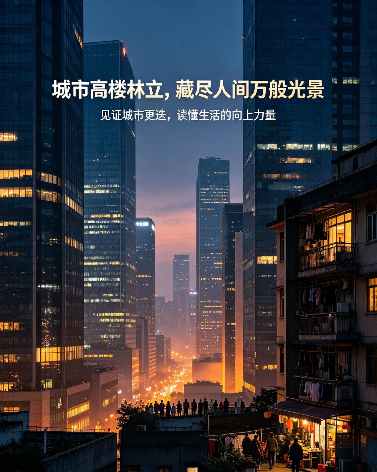 城市高楼林立，藏尽人间万般光景
见证城市更迭，读懂生活的向上力量