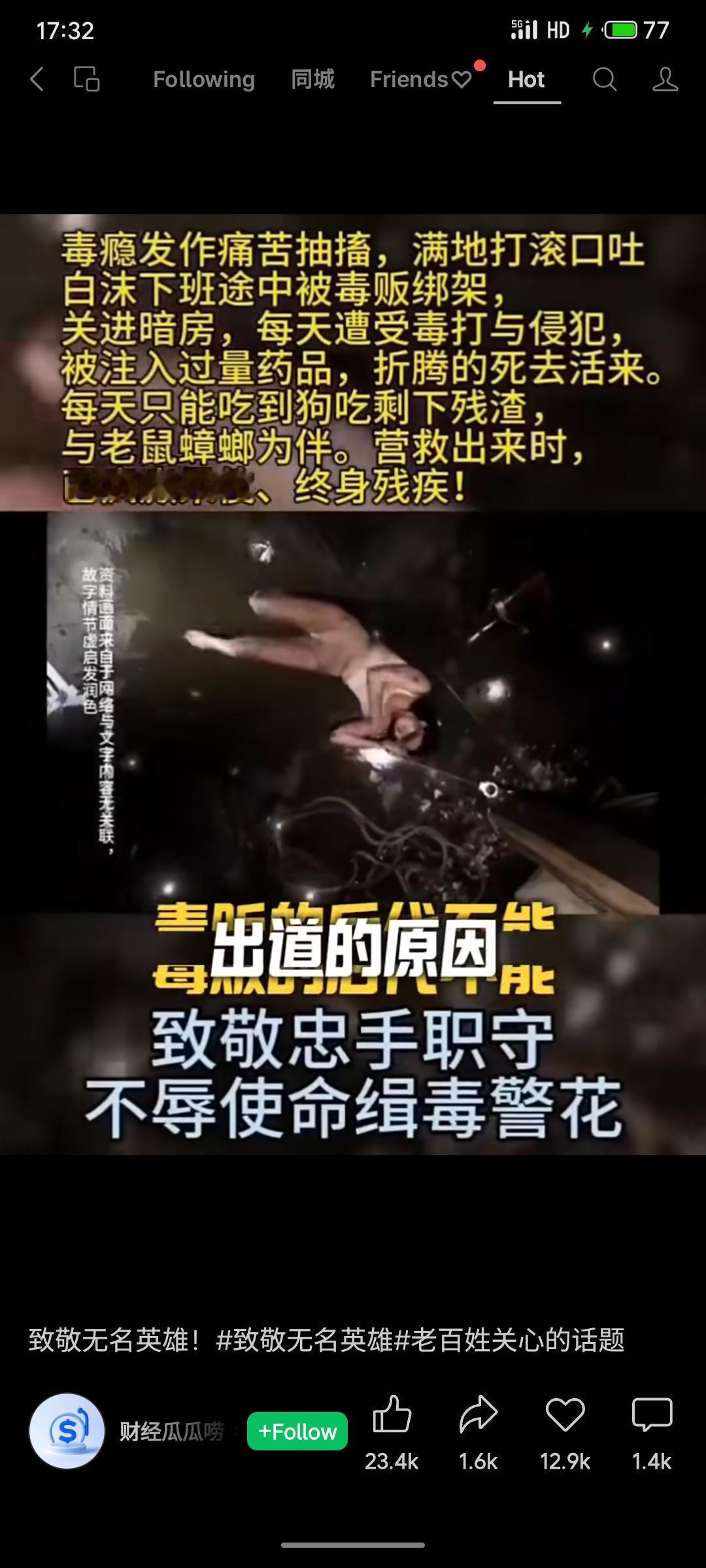 一名缉毒警察被毒贩绑架，遭受毒打、侵犯并被迫过量吸毒，长期与非人折磨和恶劣生存环