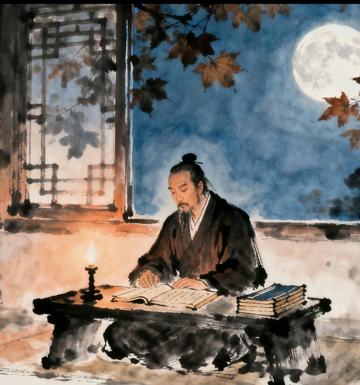 《题衡翁
扇头鞋书秋声赋》
——明·彭年
碧梧庭院露华清，
一叶翻阶鹤梦惊。
绿