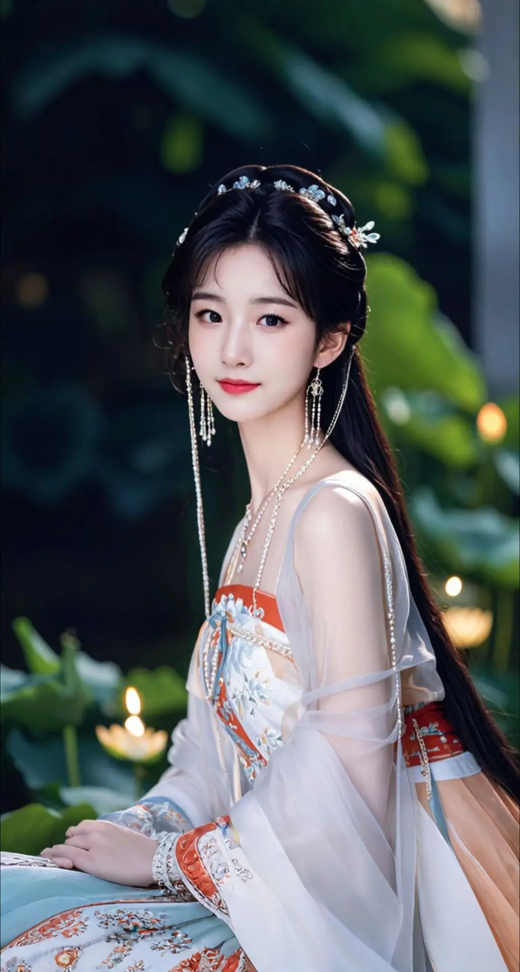 AI扩图 AI清美盛妆