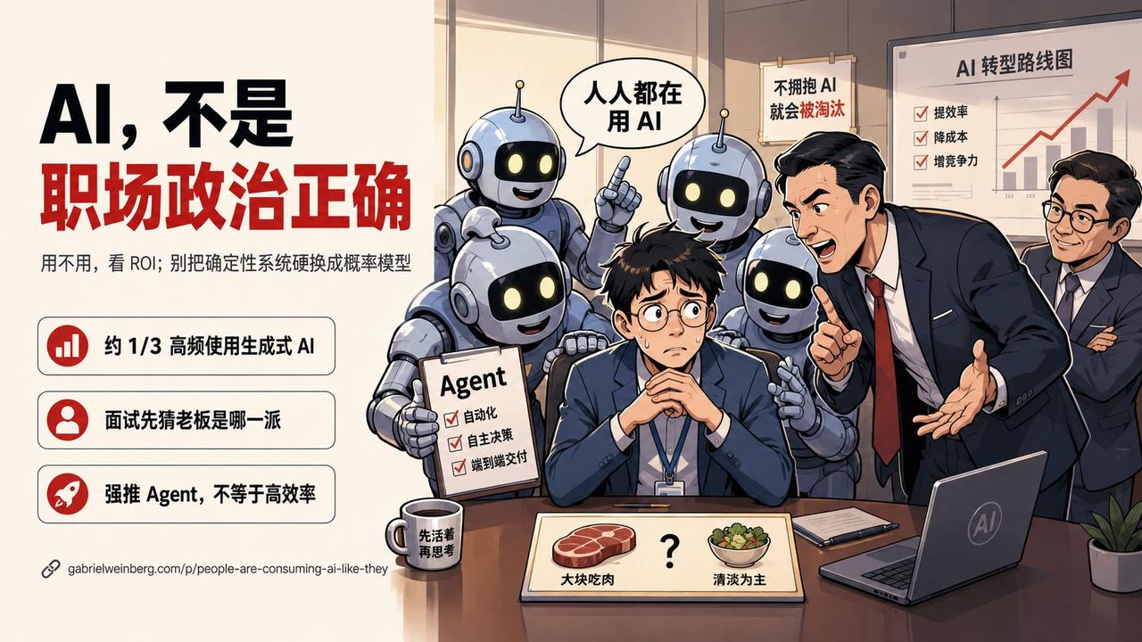 【AI时代的“新戒律”：为什么我们一边被迫假装全能，一边悄悄戒断？】

硅谷和媒
