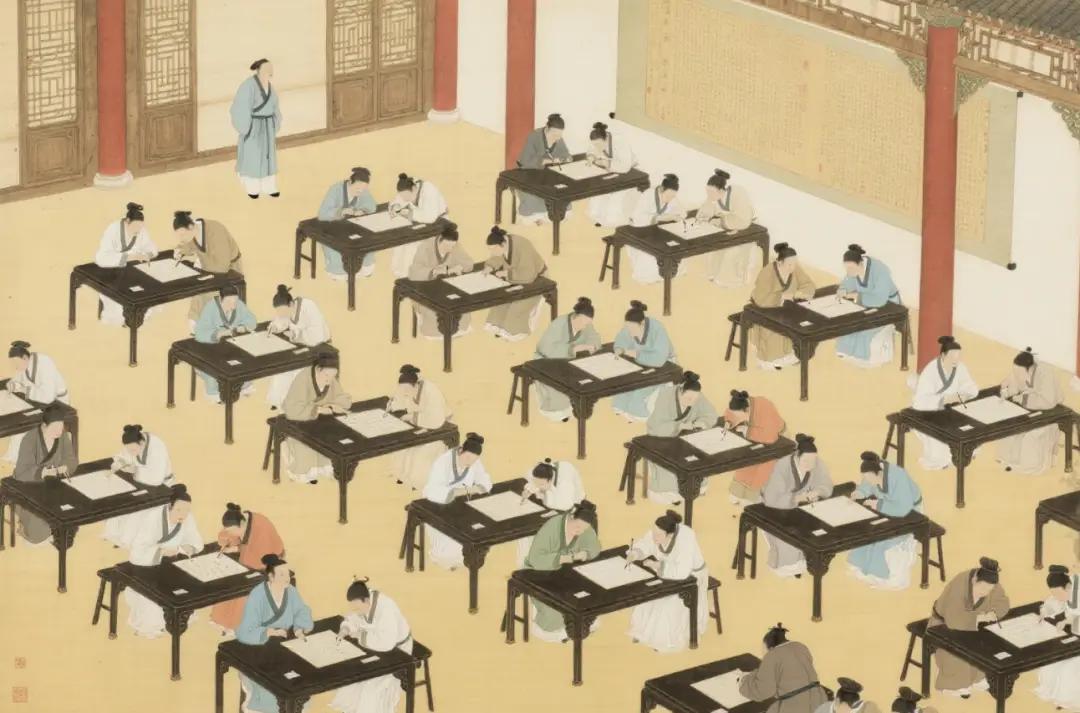 古代科举考场里，考生作弊手段五花八门，官府怎么应对？

考场门口，搜检的士兵让下