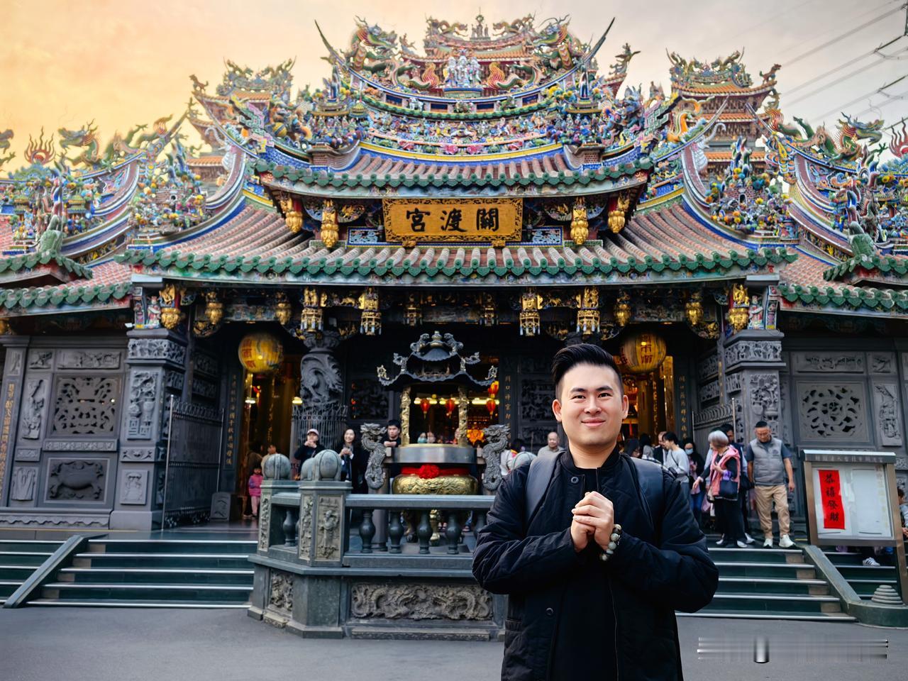 上一次到源自清康熙年间、供奉天上圣母妈祖的关渡宫，应该是刚上高中一年级的元旦，和