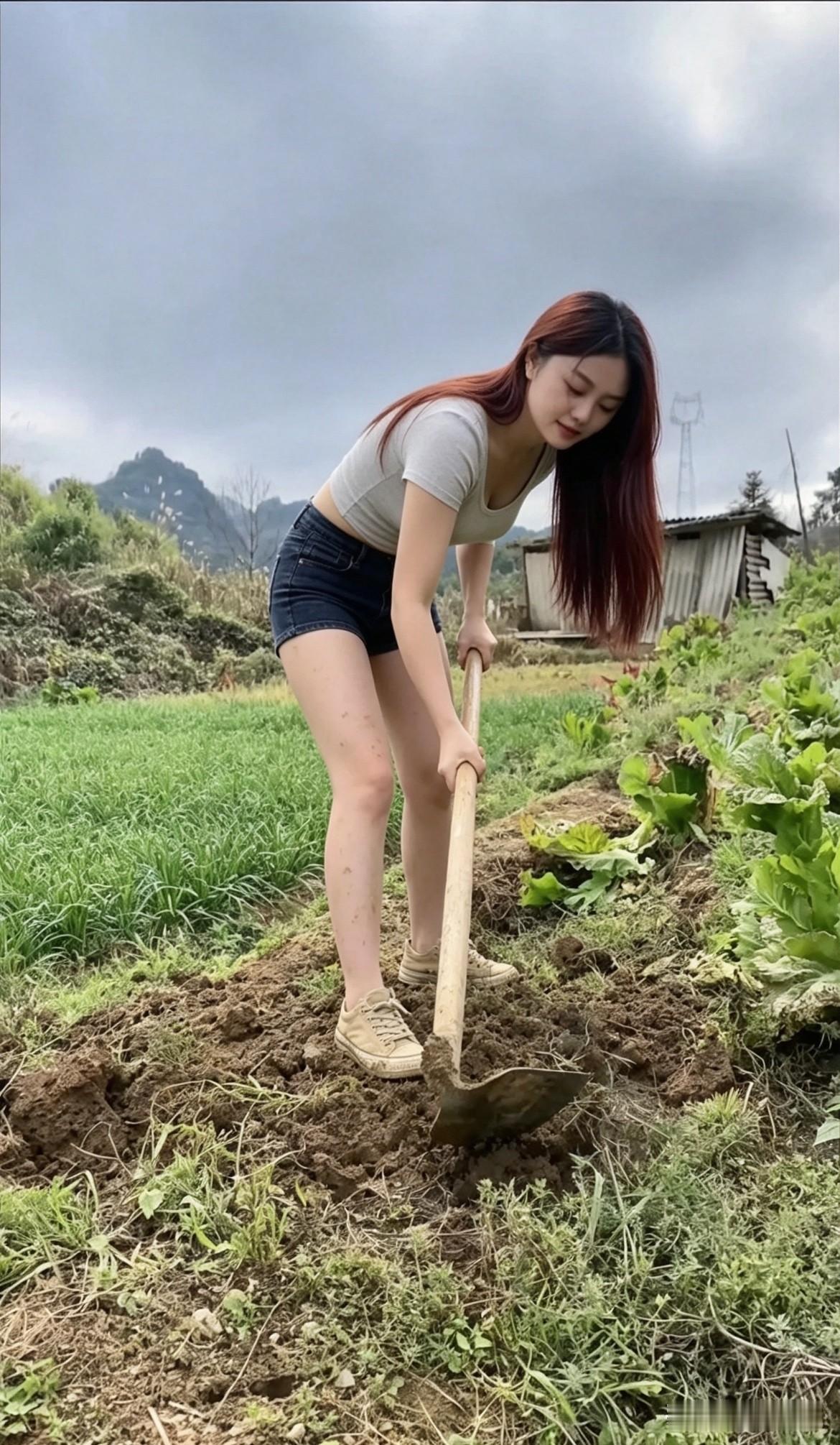 现在农村，还能见到二十多岁年轻姑娘干农活的吗？
大多数人年轻人都涌向城市工作生活