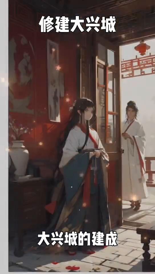 修建大兴城。
大家好，我是一名历史小博主，今天带大家走进一座承载着隋唐辉煌历史的