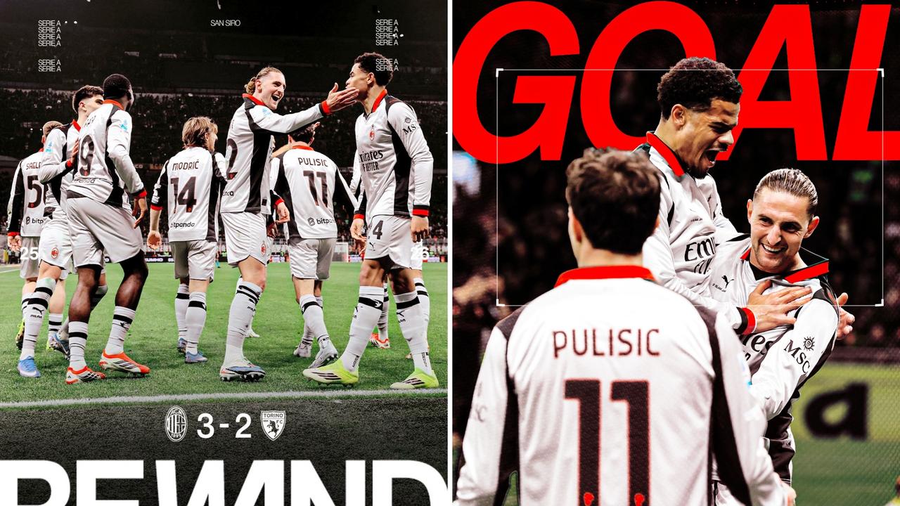 意甲：AC米兰主场3-2击败都灵，先赛距榜首5分。
帕夫世界波拉，比奥特与福法纳