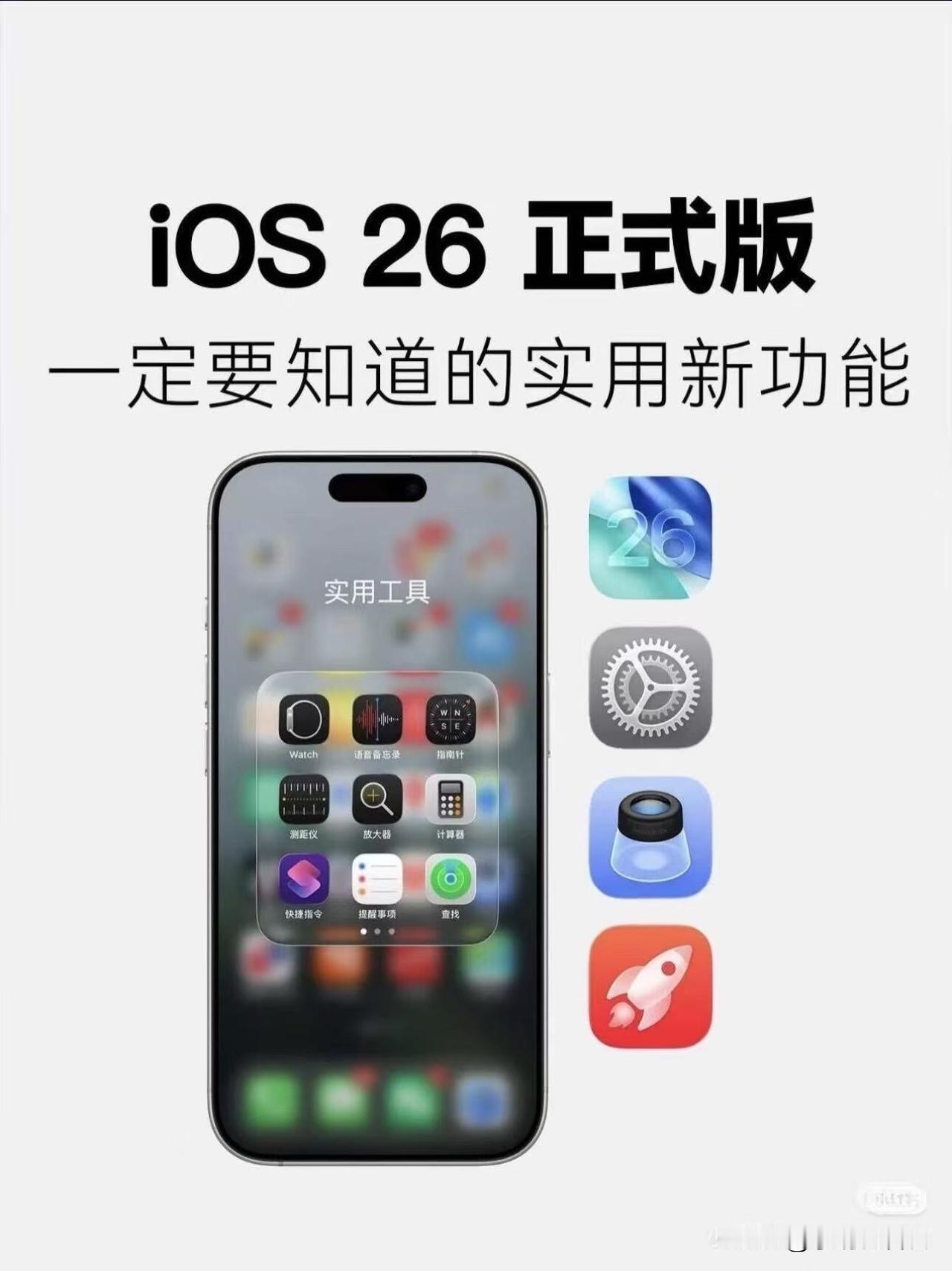 26有何更新
苹果iOS 26这个版本，可以说是近年来更新最勤快、变化最实在的一