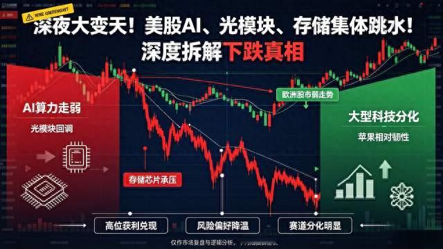 深夜大变天！美股AI、光模块、存储集体跳水！深度拆解下跌真相