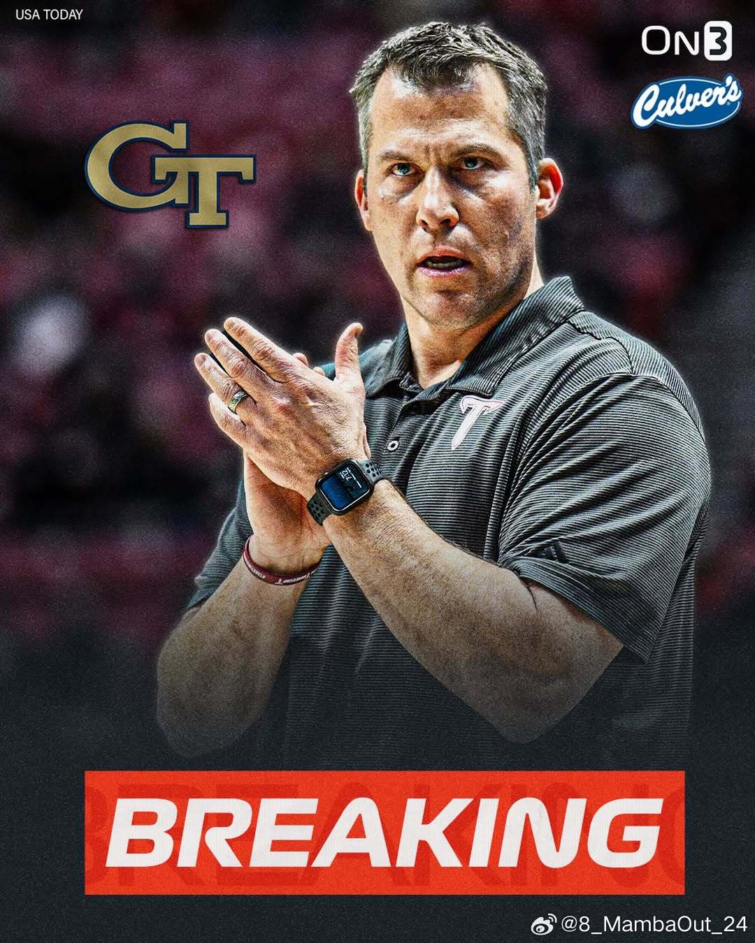 据Pete Nakos报道，乔治亚理工将聘请特洛伊大学男篮主教练斯科特·克罗斯(