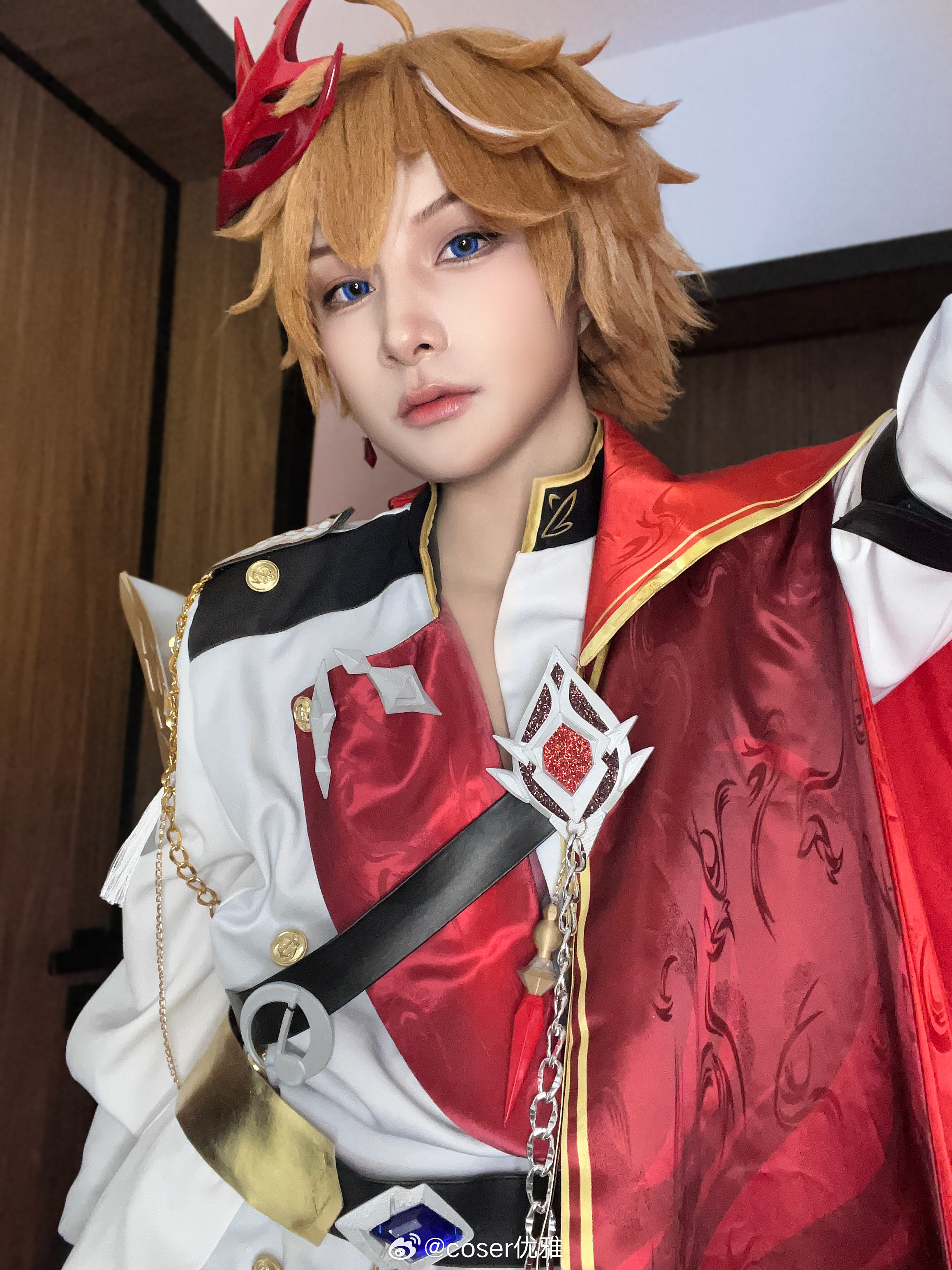 #原神[超话]##二次元游戏整活##原神# 达达利亚音乐会cos 出境：本人 ​