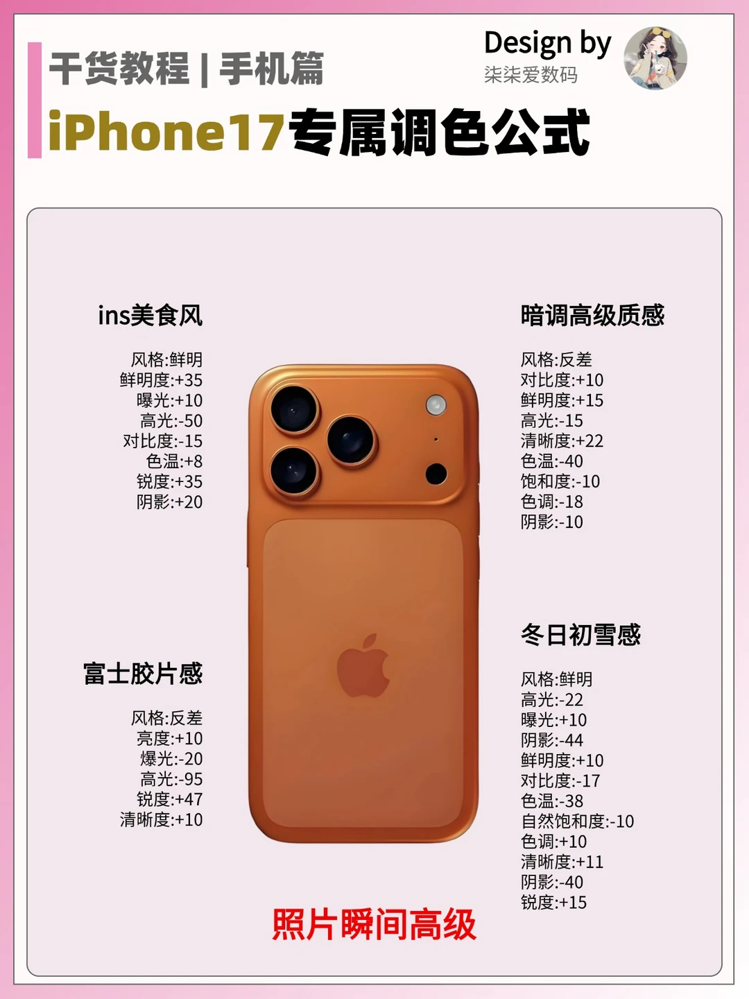 绝了🔥iPhone17万能调色太好用了