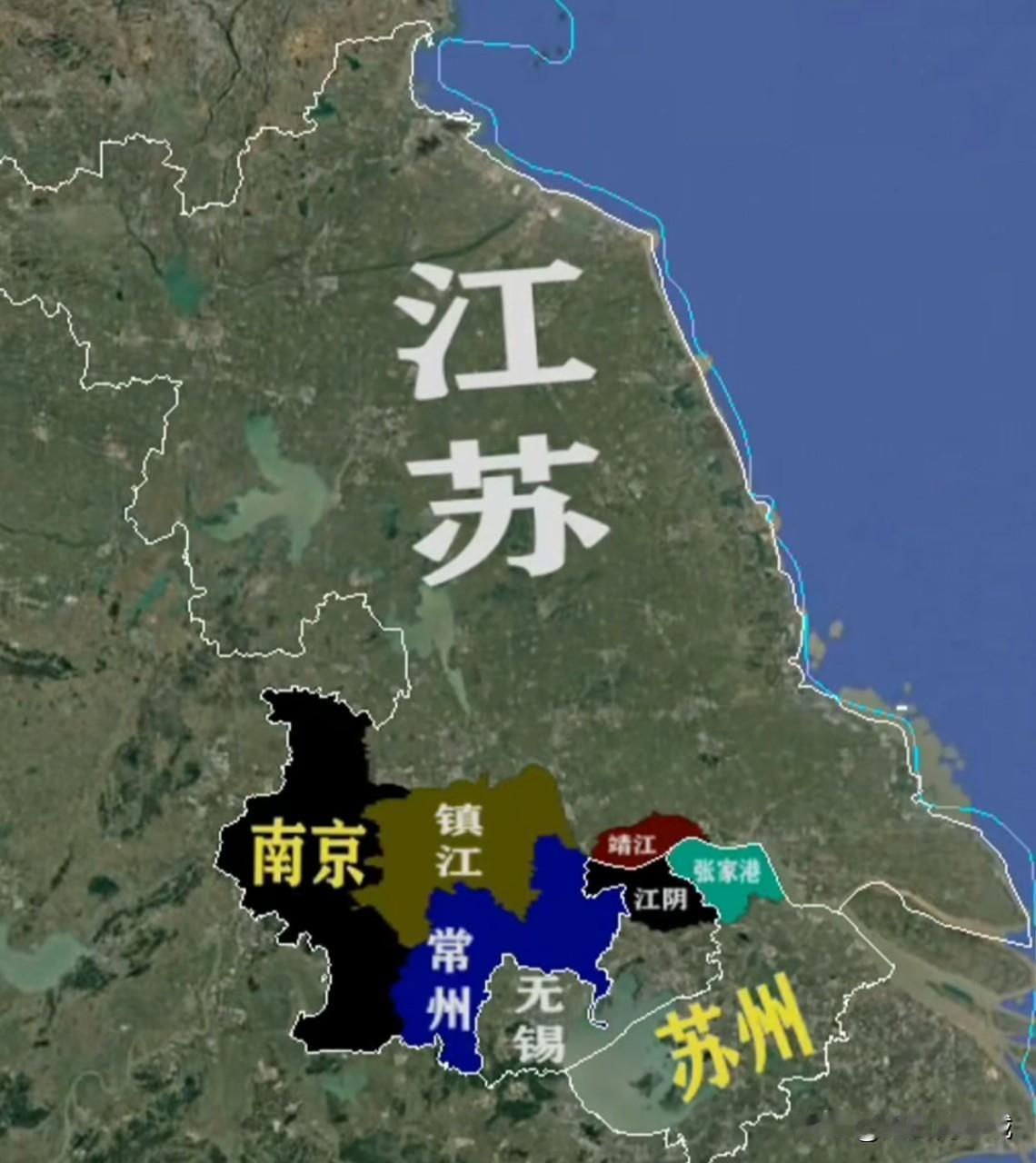 想象中的“三江市”，新的万亿之城？

昨天晚上，看到了一张很有意思的图，不得不佩