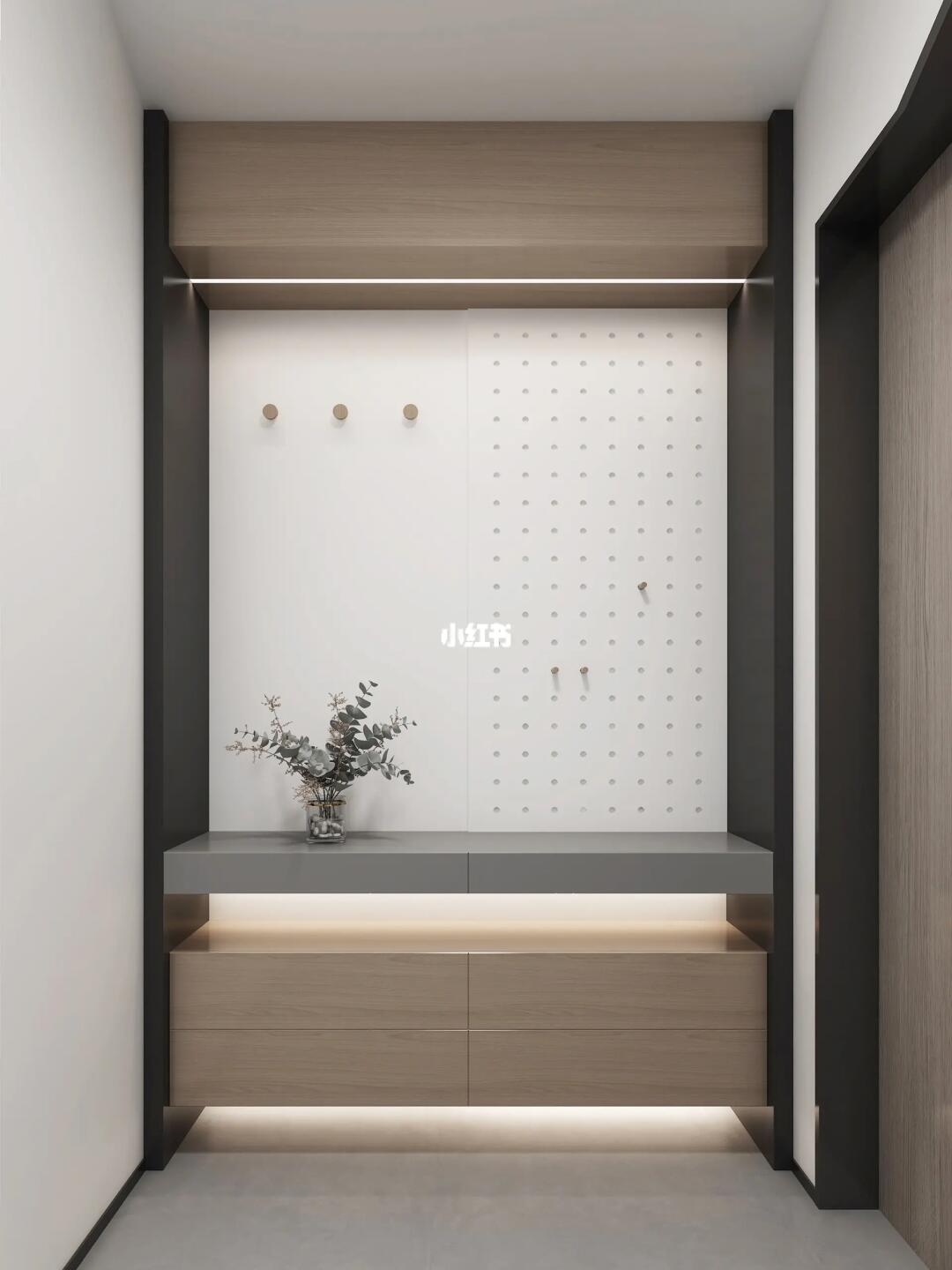 鞋柜也可以做的很漂亮