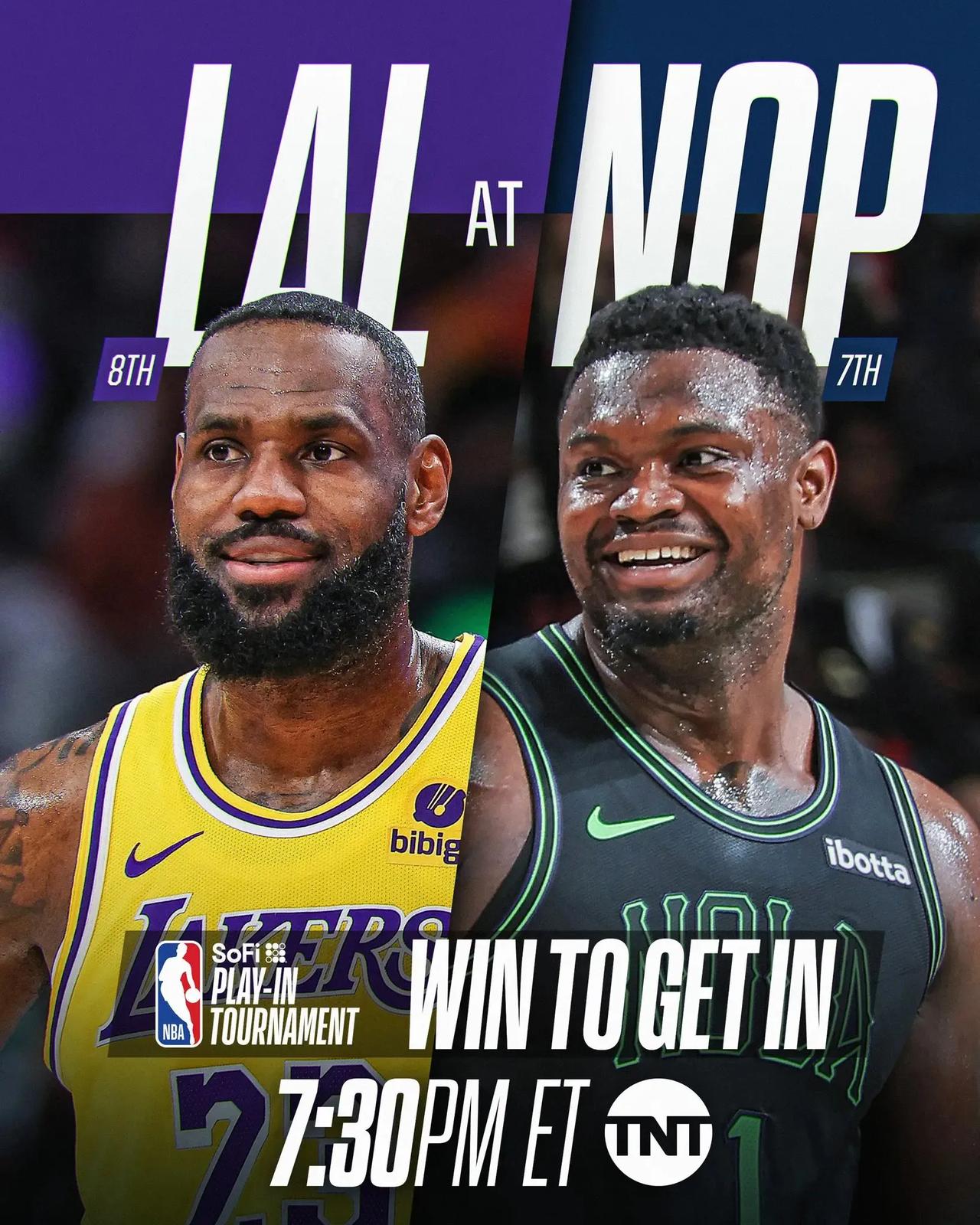 湖人第三次附加赛之旅明日打响！
北京时间明早7点30分，NBA附加赛展开角逐，湖