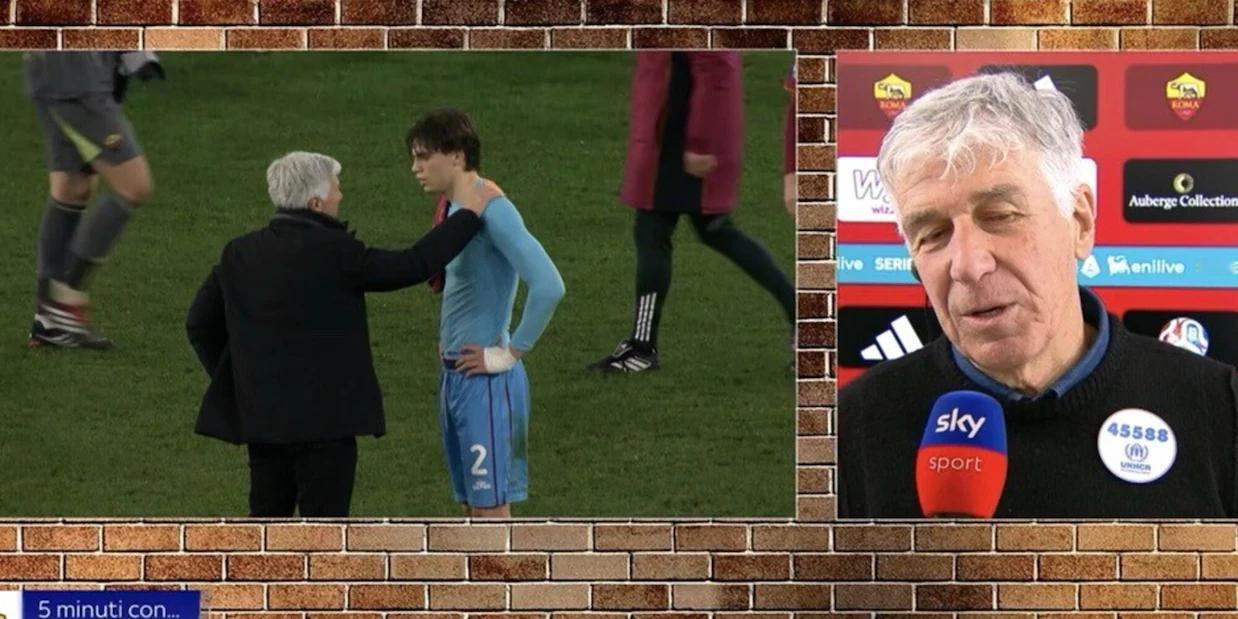 加斯佩里尼昨天赛后和帕莱斯特拉打招呼，记者问他：“你想把他带到罗马吗？”“帕莱斯