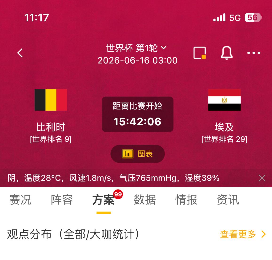 世界杯比利时VS埃及赛事前瞻
         这场比赛注定万众瞩目。比利时是世