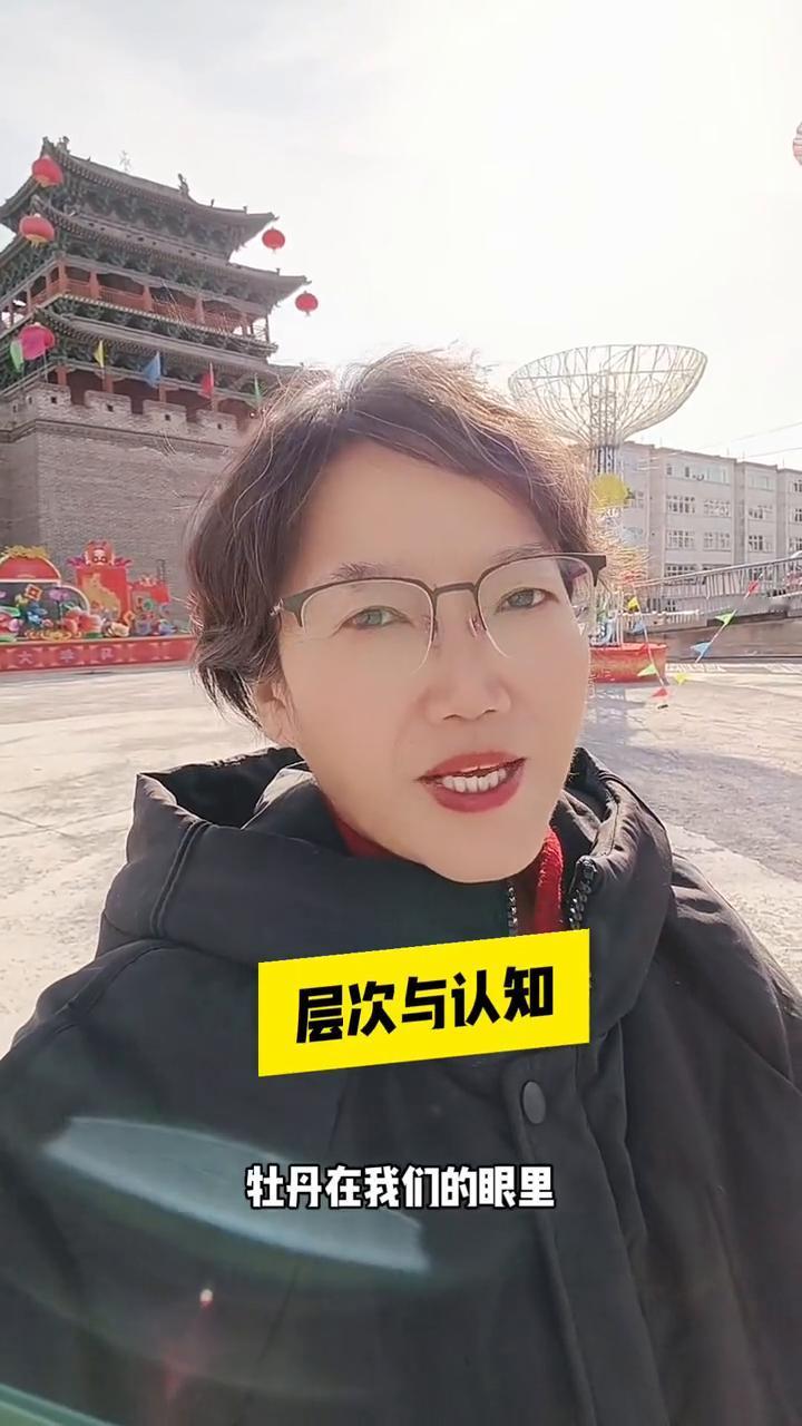 层次与认知。
你发现没，牡丹在我们的眼里可是雍容华贵、国色天香，可你把它放到牛面