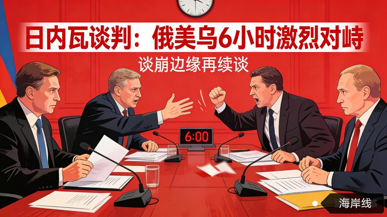 火药味拉满！日内瓦谈判6小时激烈对峙，俄美乌谈崩边缘再续谈
 
路透社2月17日