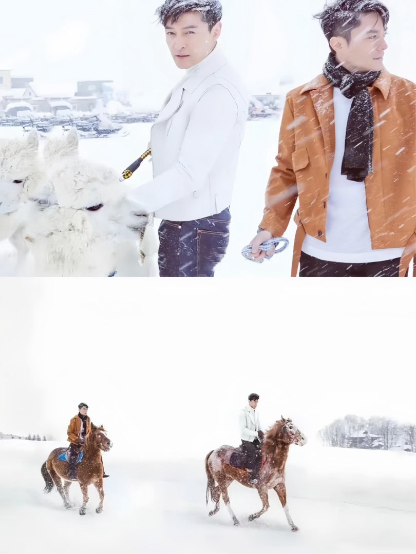 胡歌霍建华才是双人封的神胡歌霍建华雪景封面当年都断货了 有人说这套封面推动了整个