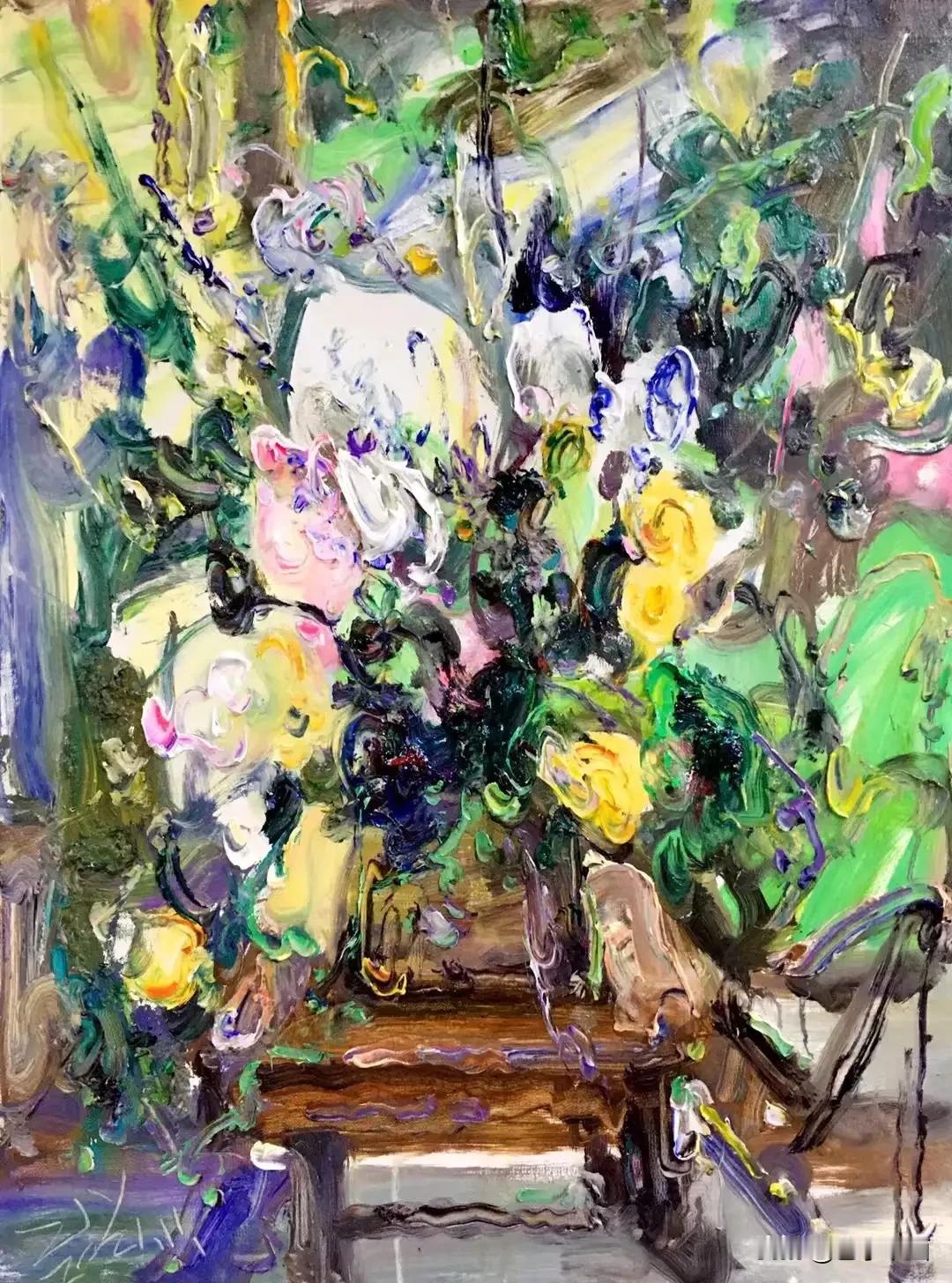 张继渝老师绘画作品欣赏
下雨天宅家画静物-布面油画80x60cm