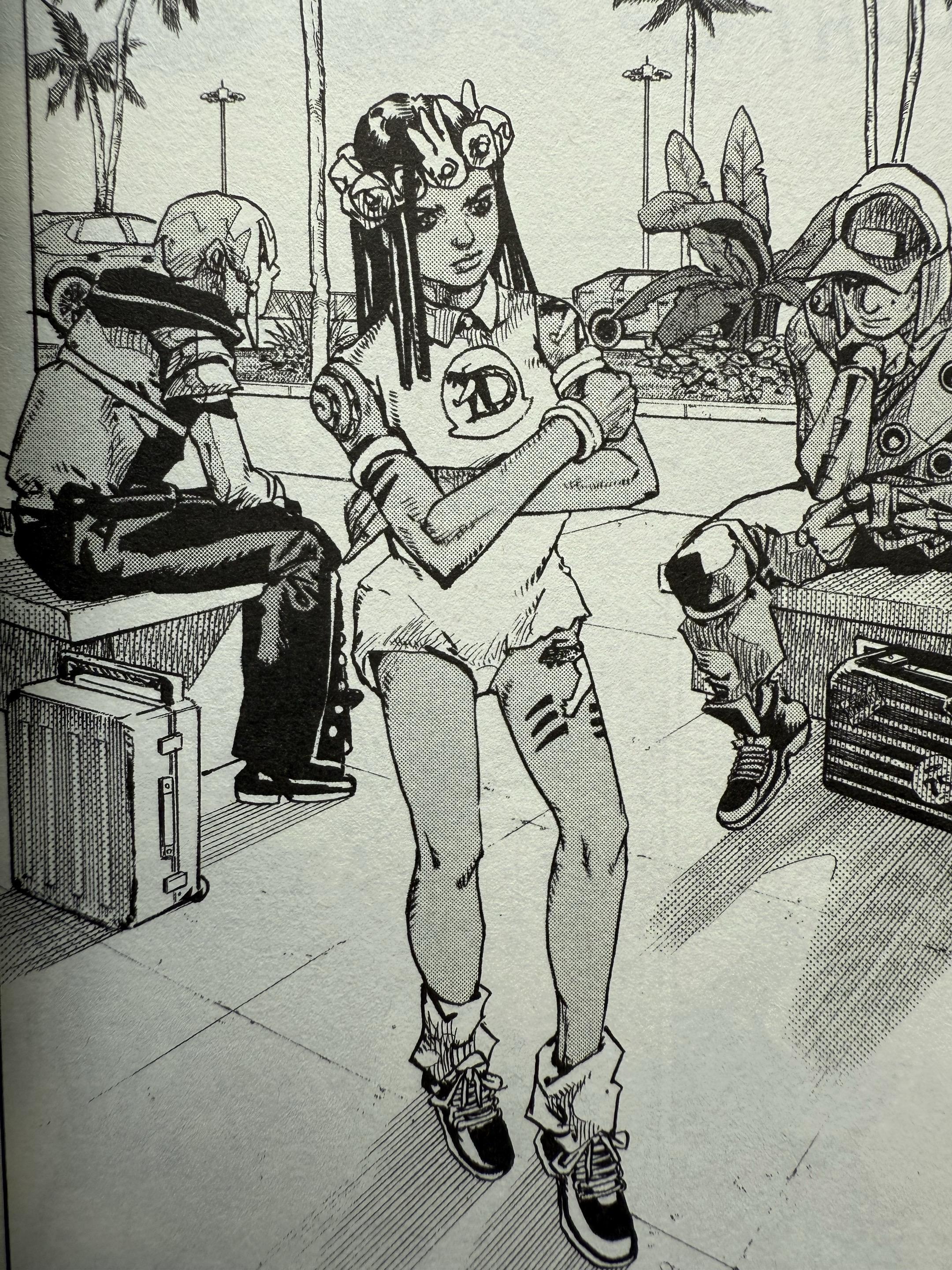 关于漫画。相对于《黄金之风》，这一部的主角团更加的写实漫画家