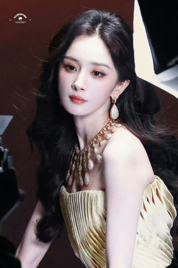 杨幂刘亦菲晚宴坐一桌 在这个桌上只看到一位身材高挑的大美女杨幂，杨幂坐在那里焦点