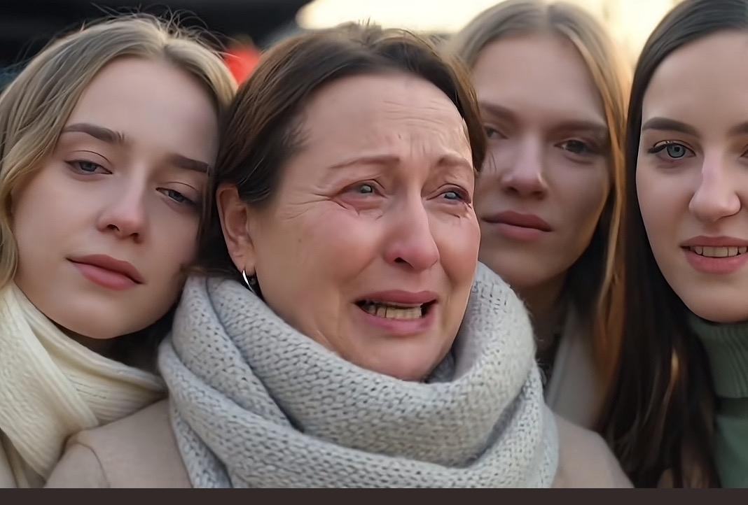 一个乌克兰母亲带着三个女儿接受采访痛哭流涕，说希望三个女儿可以留在中国，不用回家