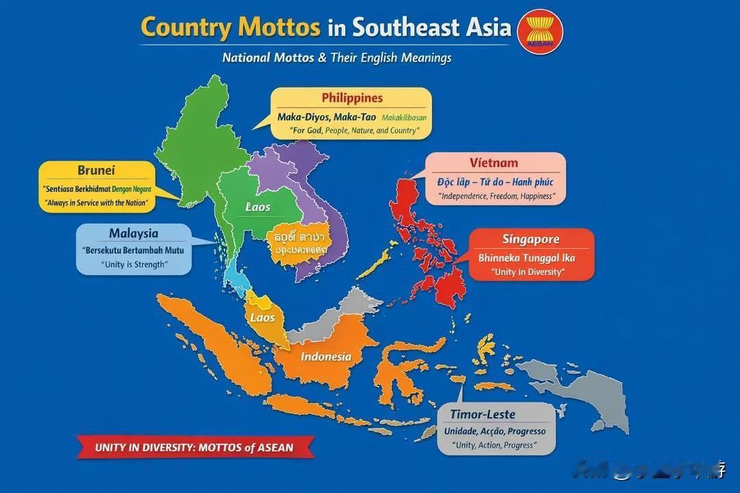 《东南亚各国国家箴言 Country Proverbs in Southeast