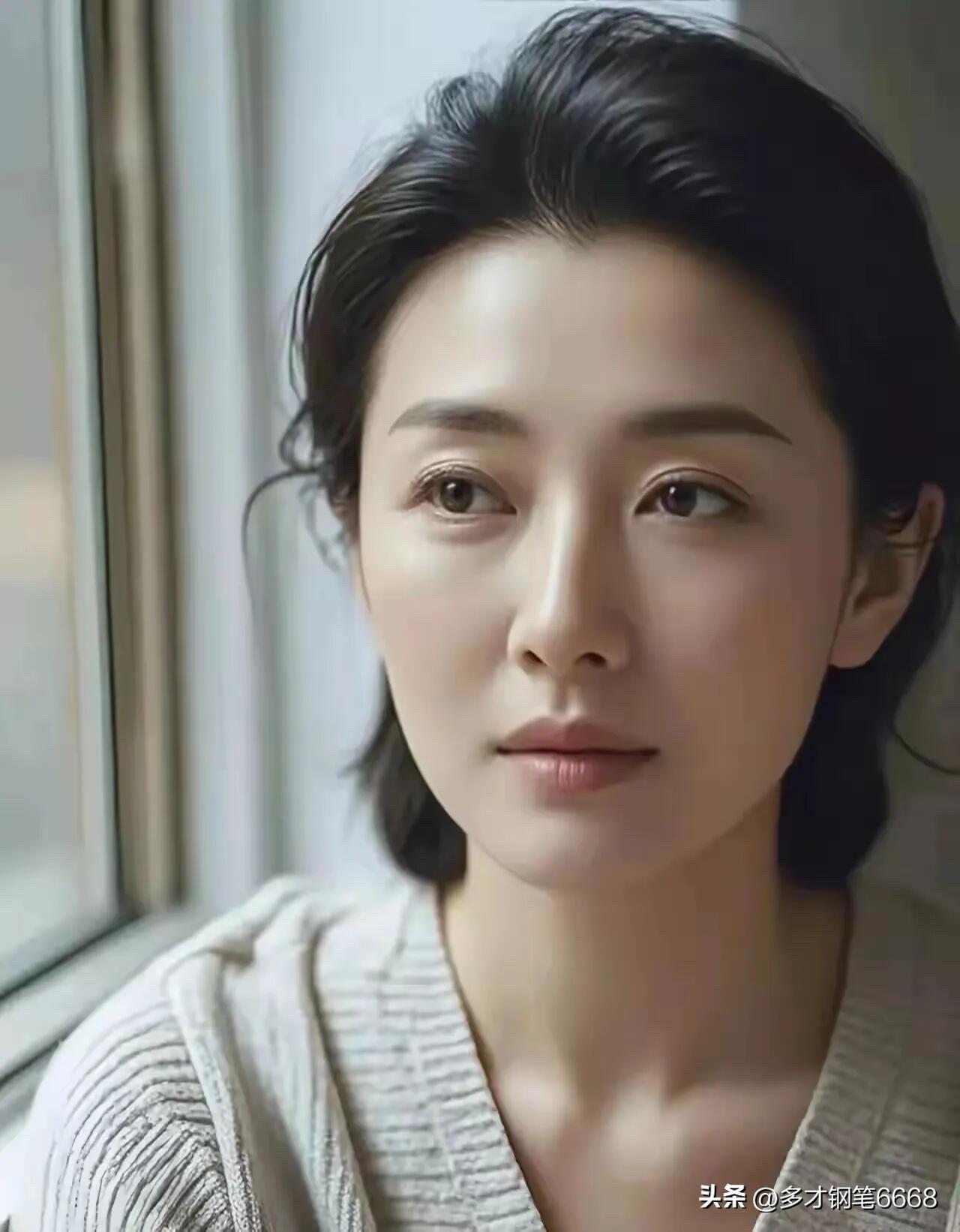 这位美女好漂亮，五官完美无缺，不胖不瘦，眼睛特别有神，她的美是阳光的、洋气的，美