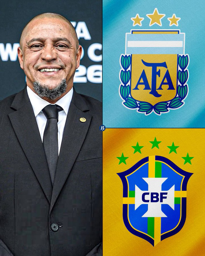 🇧🇷🧠巴西名宿罗伯托·卡洛斯关于阿根廷队与巴西队比较的看法：“阿根廷队如今