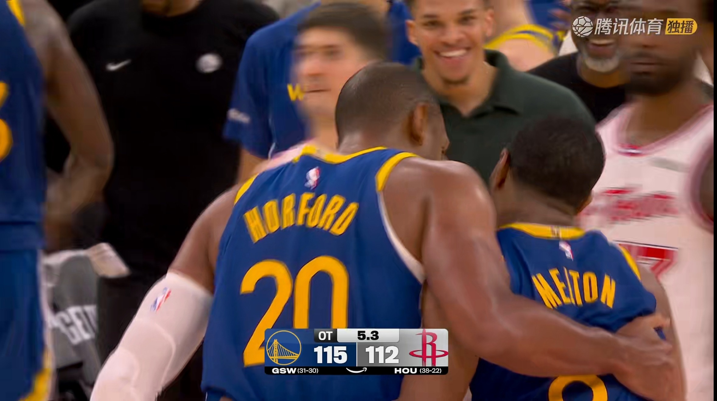 下半场几乎没看，回来之后就看到了梅尔顿关键补篮了亚当斯赛季报销后的20场比赛，即