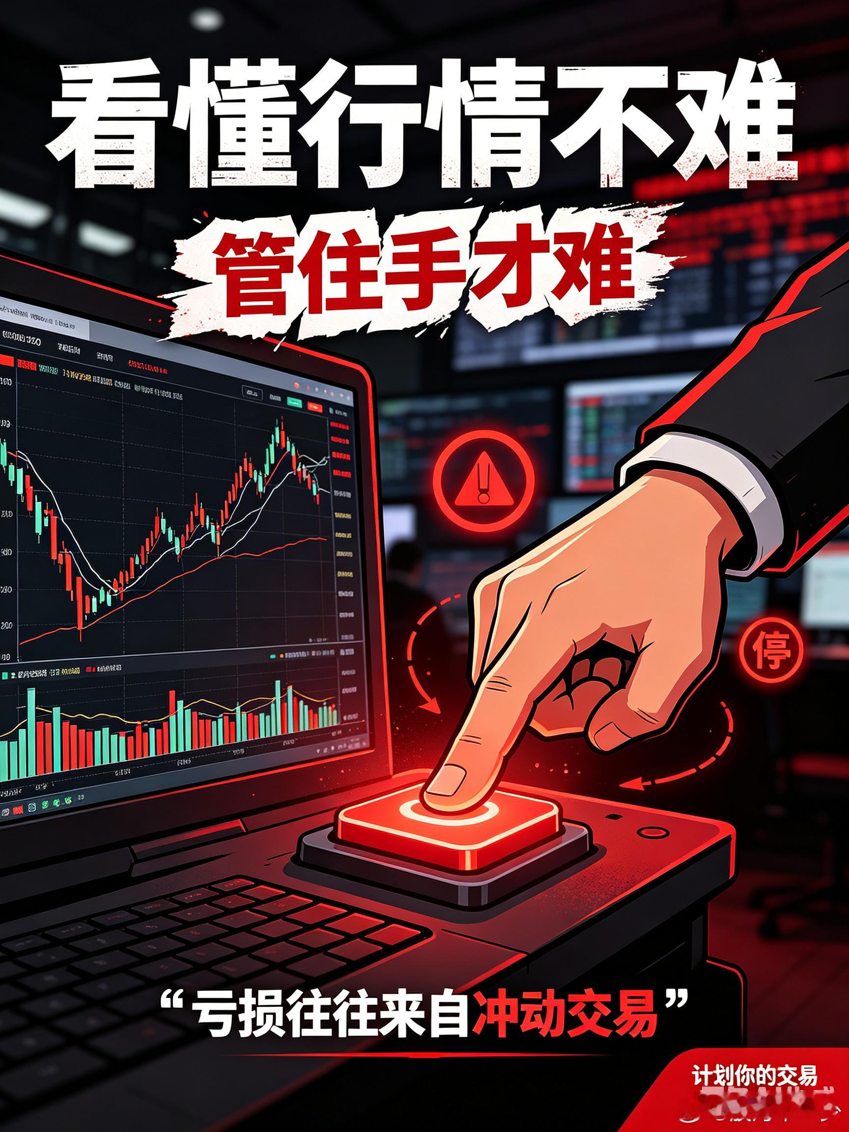 很多股民亏钱，不是看不懂行情，而是管不住自己的手。 
