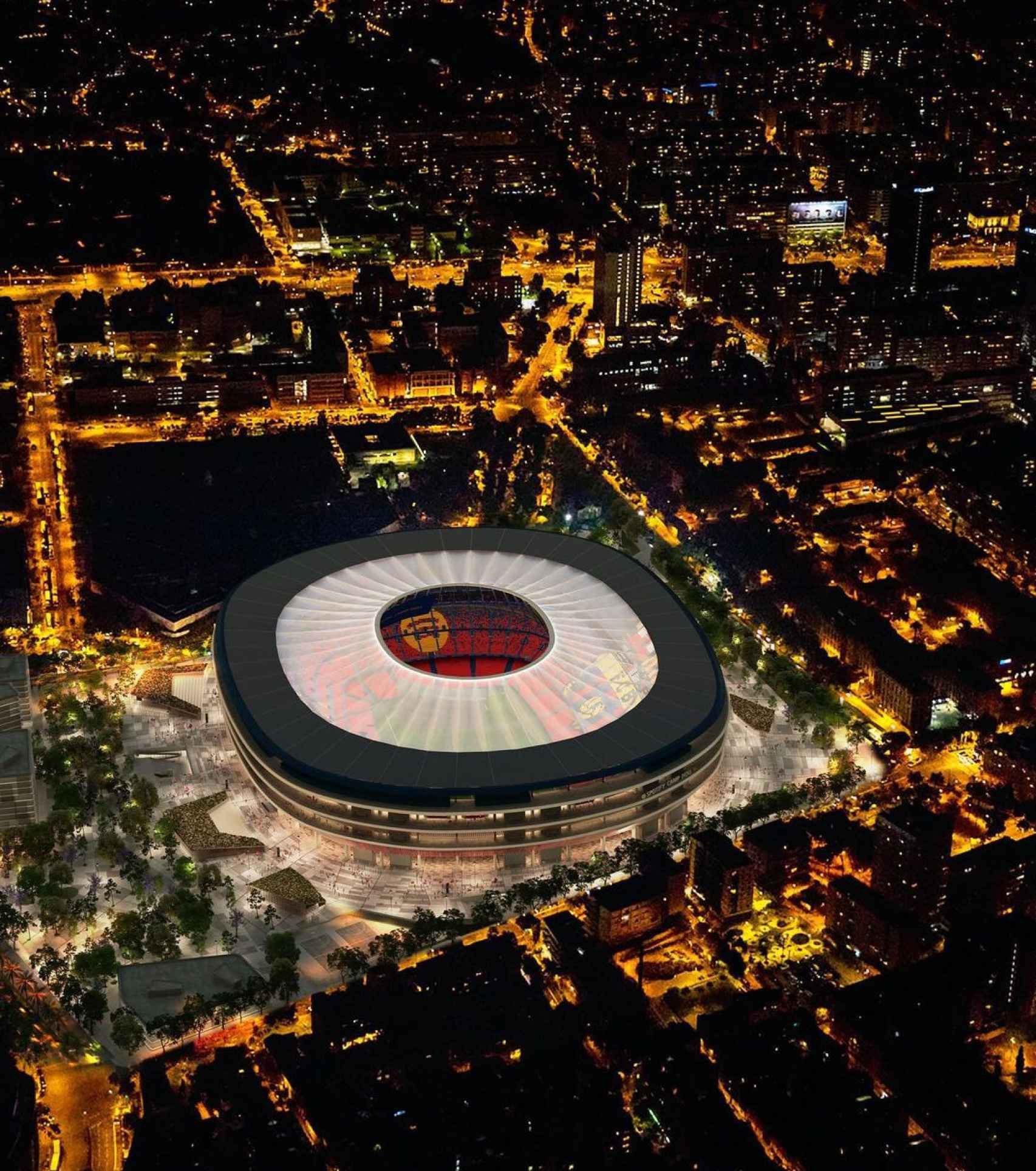 诺坎普球场未来进度： 2026年9月：第三看台（侧边）开放 2026年底：主平台