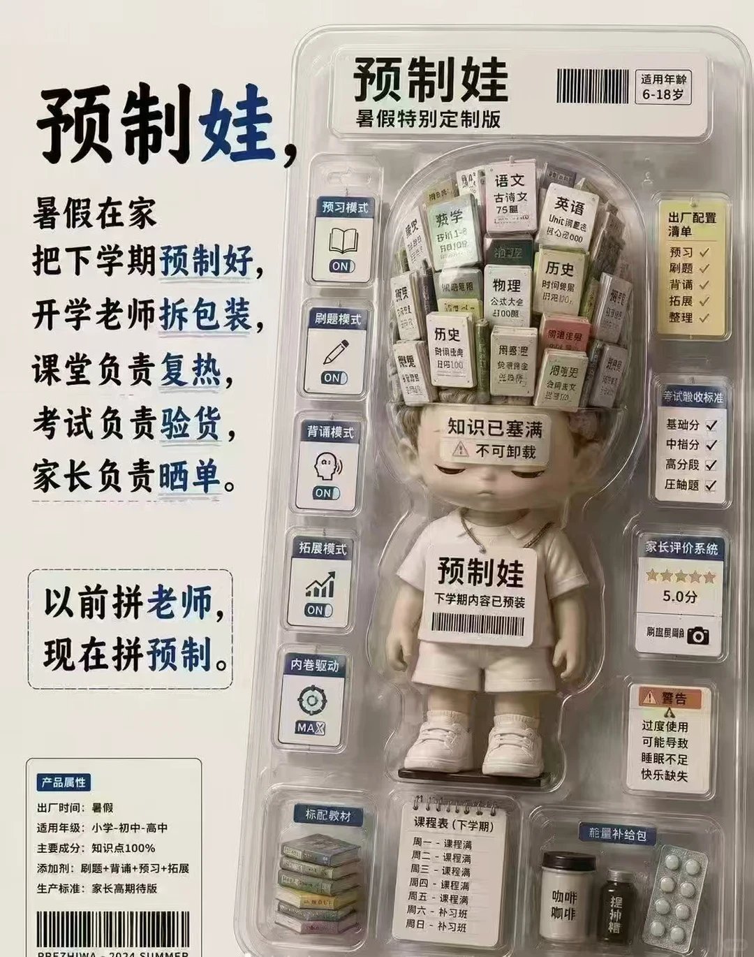 预制娃娃，预制了吗？这两天，一张预制娃的图片火爆全网，图片里面的塑料娃娃脑瓜子里