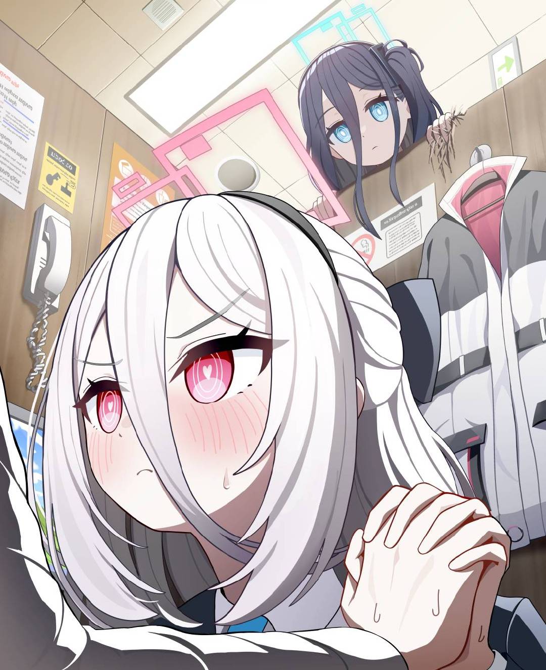 凯伊、天童爱丽丝——碧蓝档案——画师: niagara，网页链接